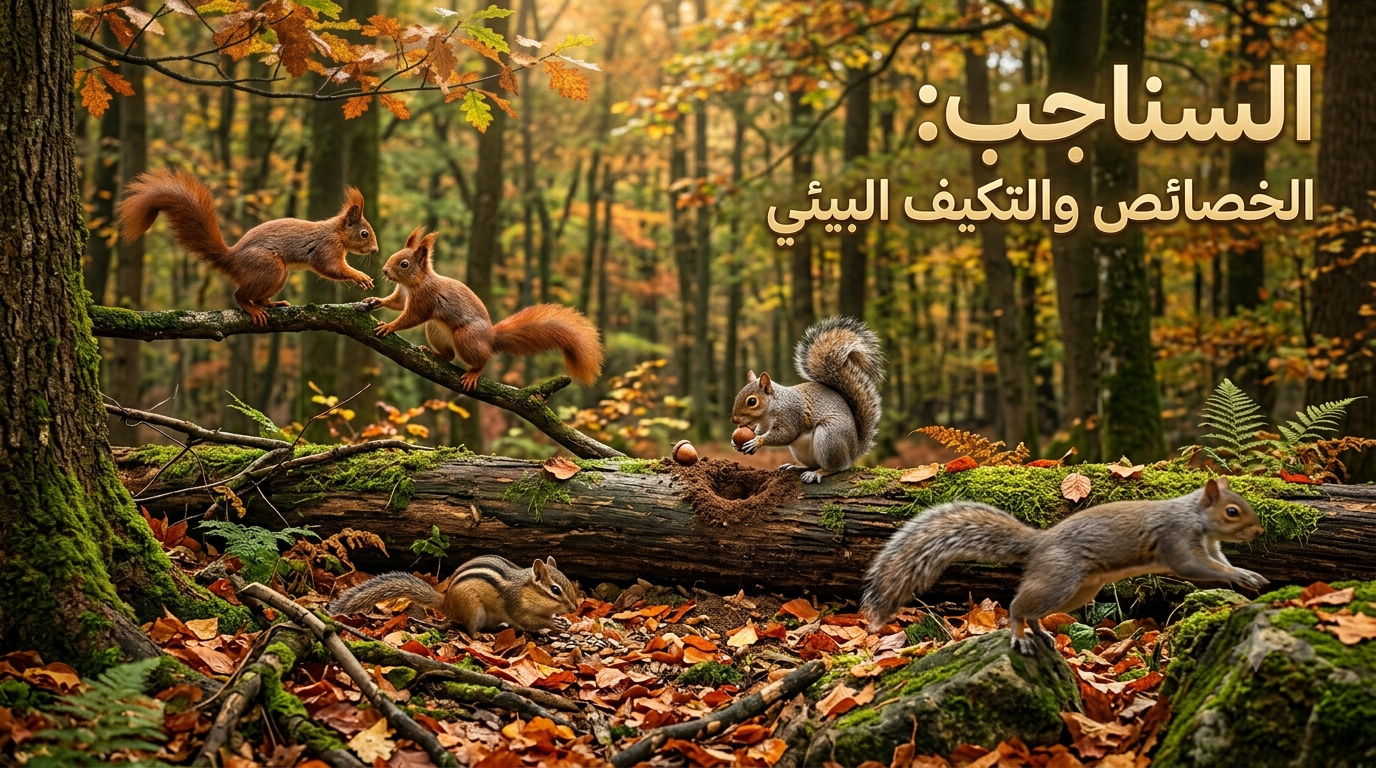 السناجب: الخصائص البيولوجية، السلوك التكيفي، والتنوع الأيكولوجي